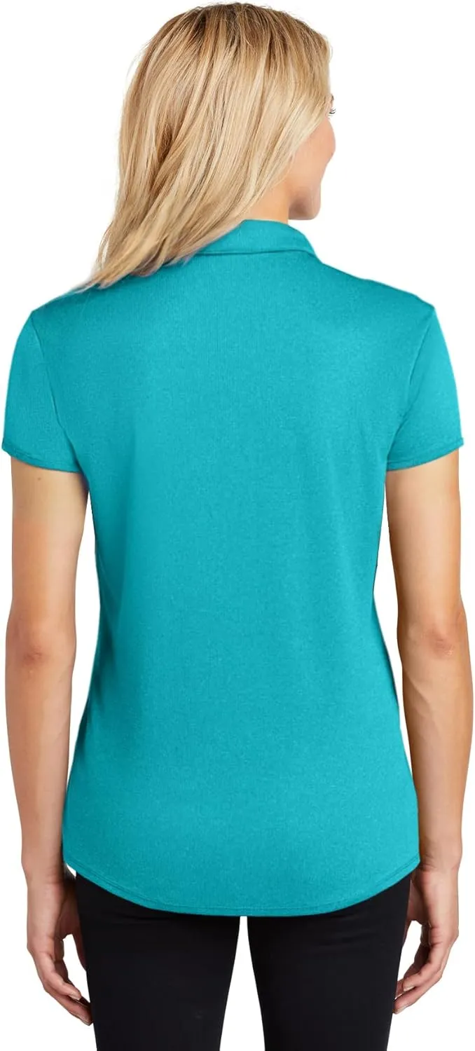 Joe's USA Ladies Moisture Wicking Heather Golf Polos in XS-4XL
