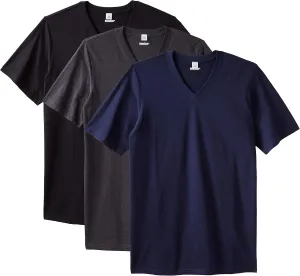 KingSize Men's Big & Tall Cotton V-Neck Undershirt 3-Pack