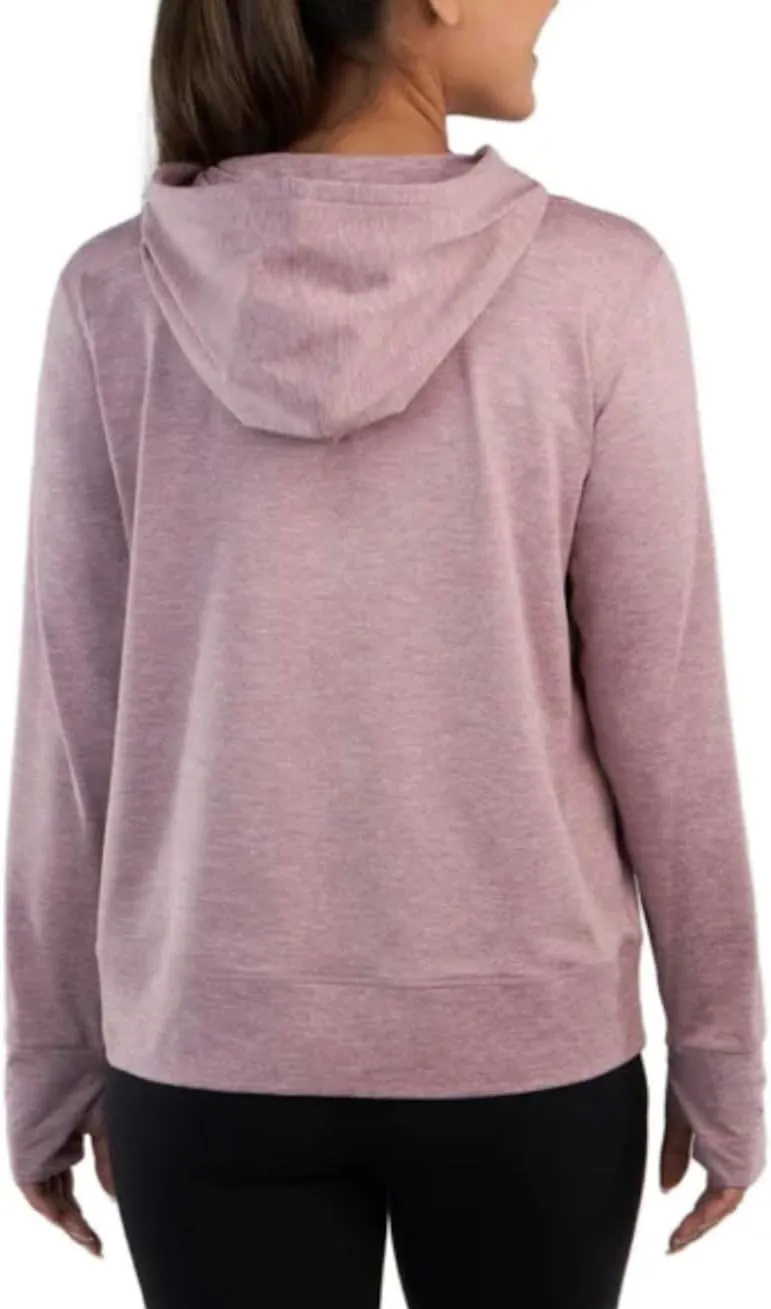 Kirkland Signature Women's Moisture Wicking Lightweight Full Zip Hooded Jacket with Thumbholes
