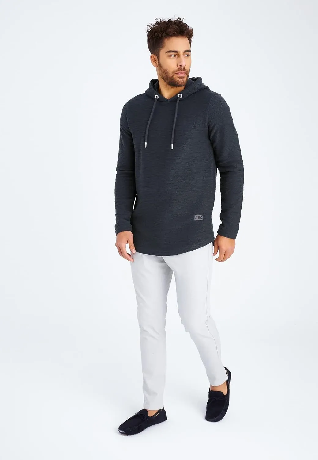 Leif Nelson Men's Oversized Slim Fit Hoodie LN6300