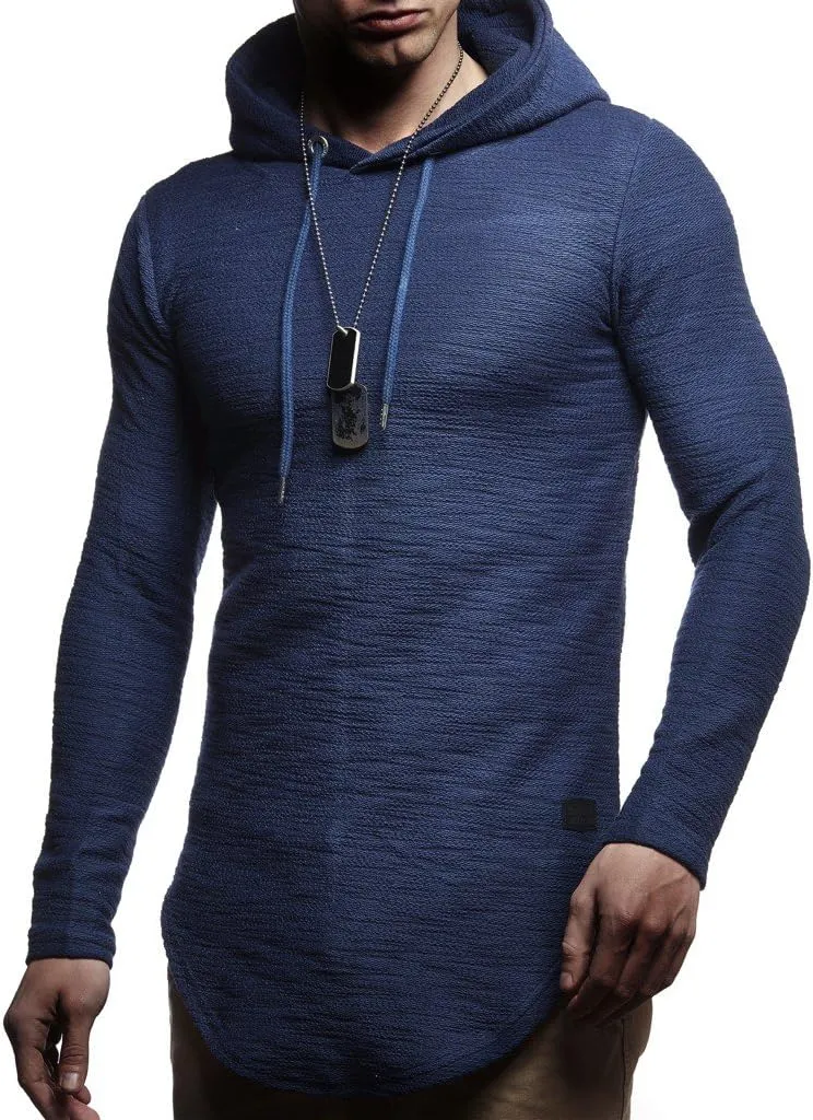 Leif Nelson Men's Oversized Slim Fit Hoodie LN6300