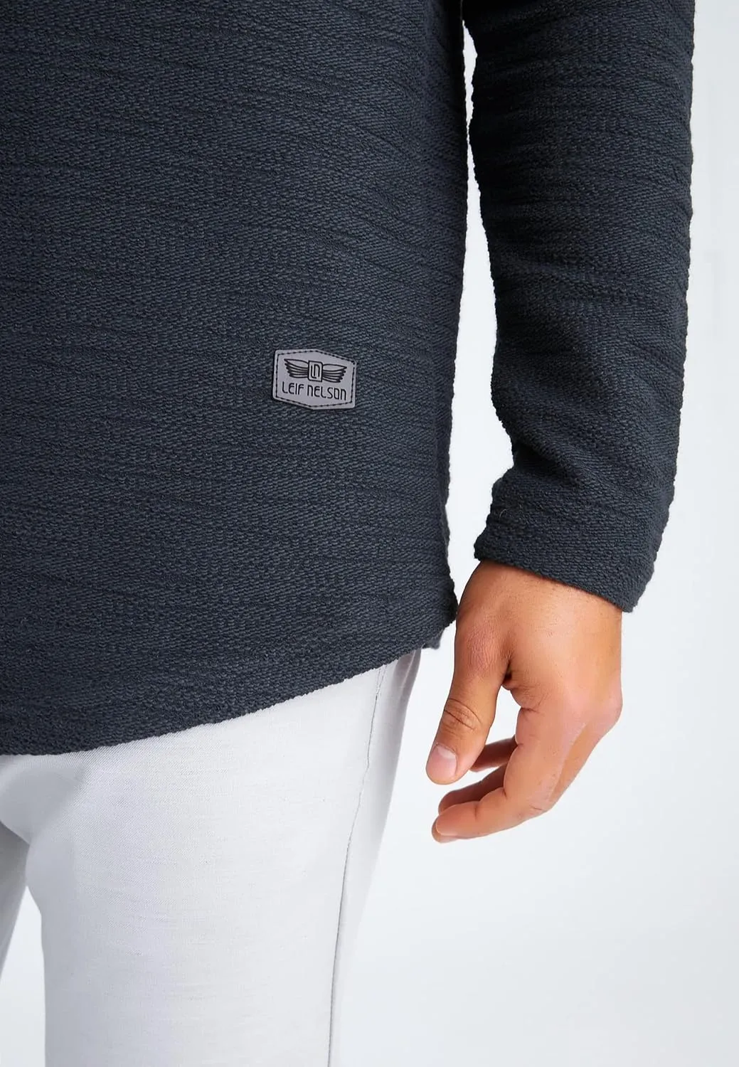 Leif Nelson Men's Oversized Slim Fit Hoodie LN6300