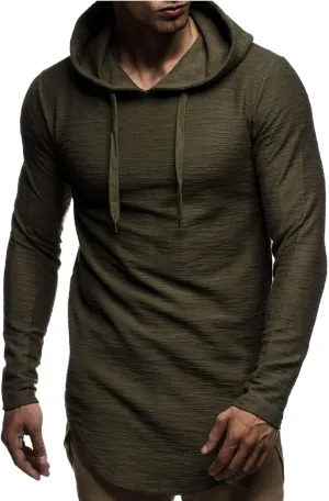 Leif Nelson Men's Oversized Slim Fit Hoodie LN6300