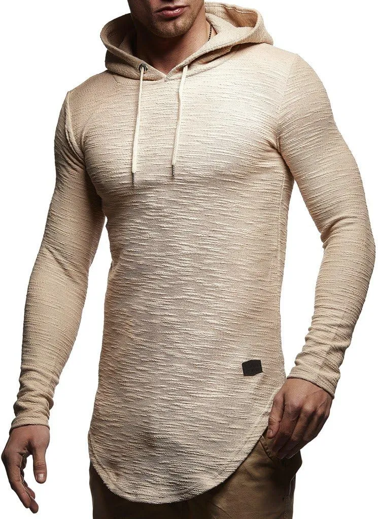 Leif Nelson Men's Oversized Slim Fit Hoodie LN6300