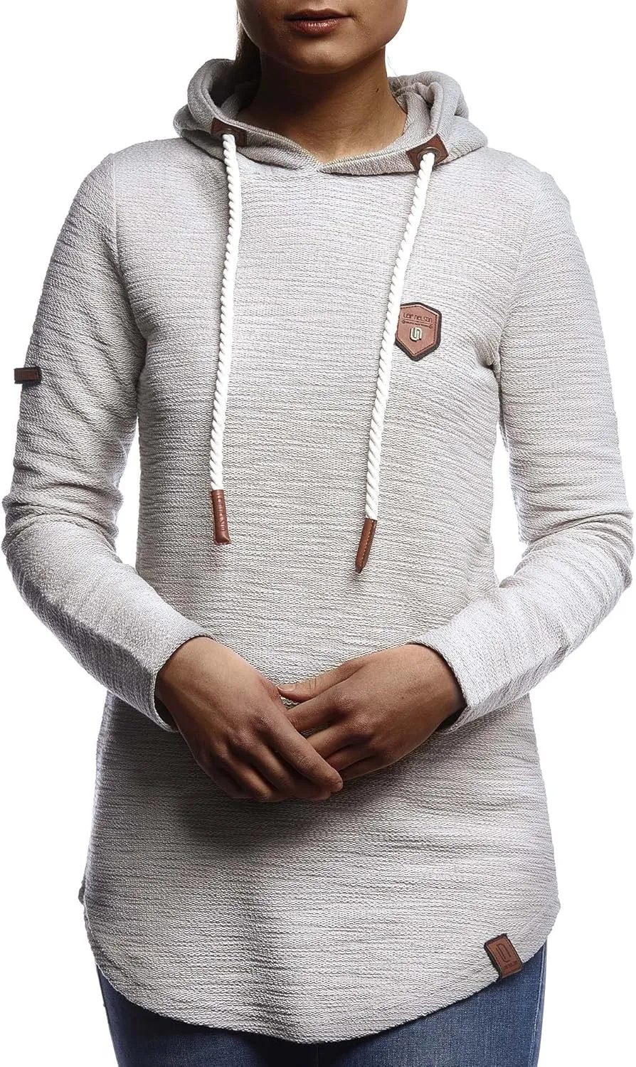 Leif Nelson women's Hoodie Pullover Hooded oversize Sweatshirt Sweater Longsleeve Long Sleeve Casual LN1900
