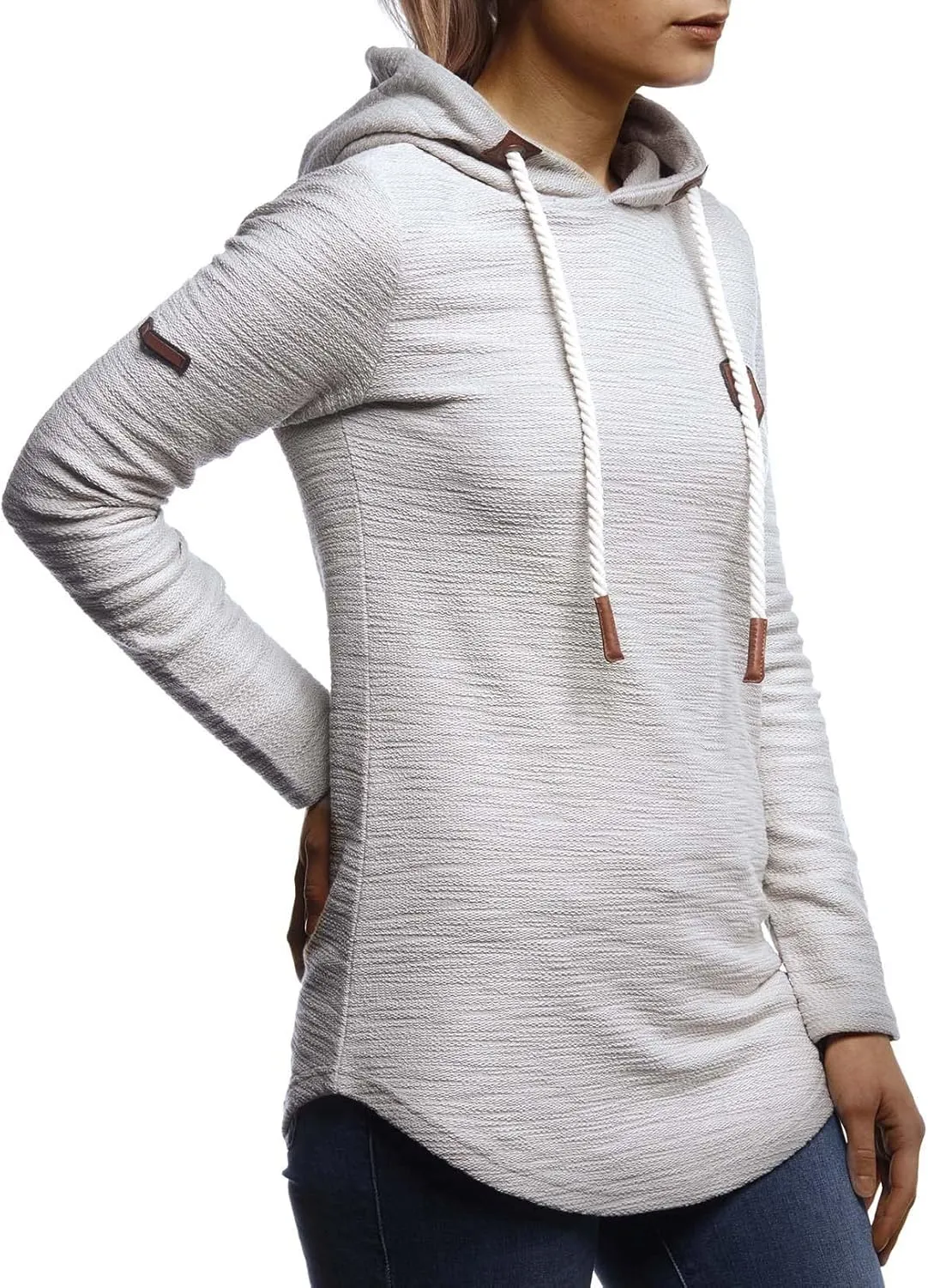Leif Nelson women's Hoodie Pullover Hooded oversize Sweatshirt Sweater Longsleeve Long Sleeve Casual LN1900