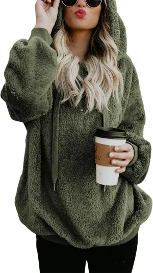 LOAIHA Western Fuzzy Fleece Hoodies for women Aztec Print Half Zip Sherpa Pullover Oversized Tribal Graphic Sweatshirts