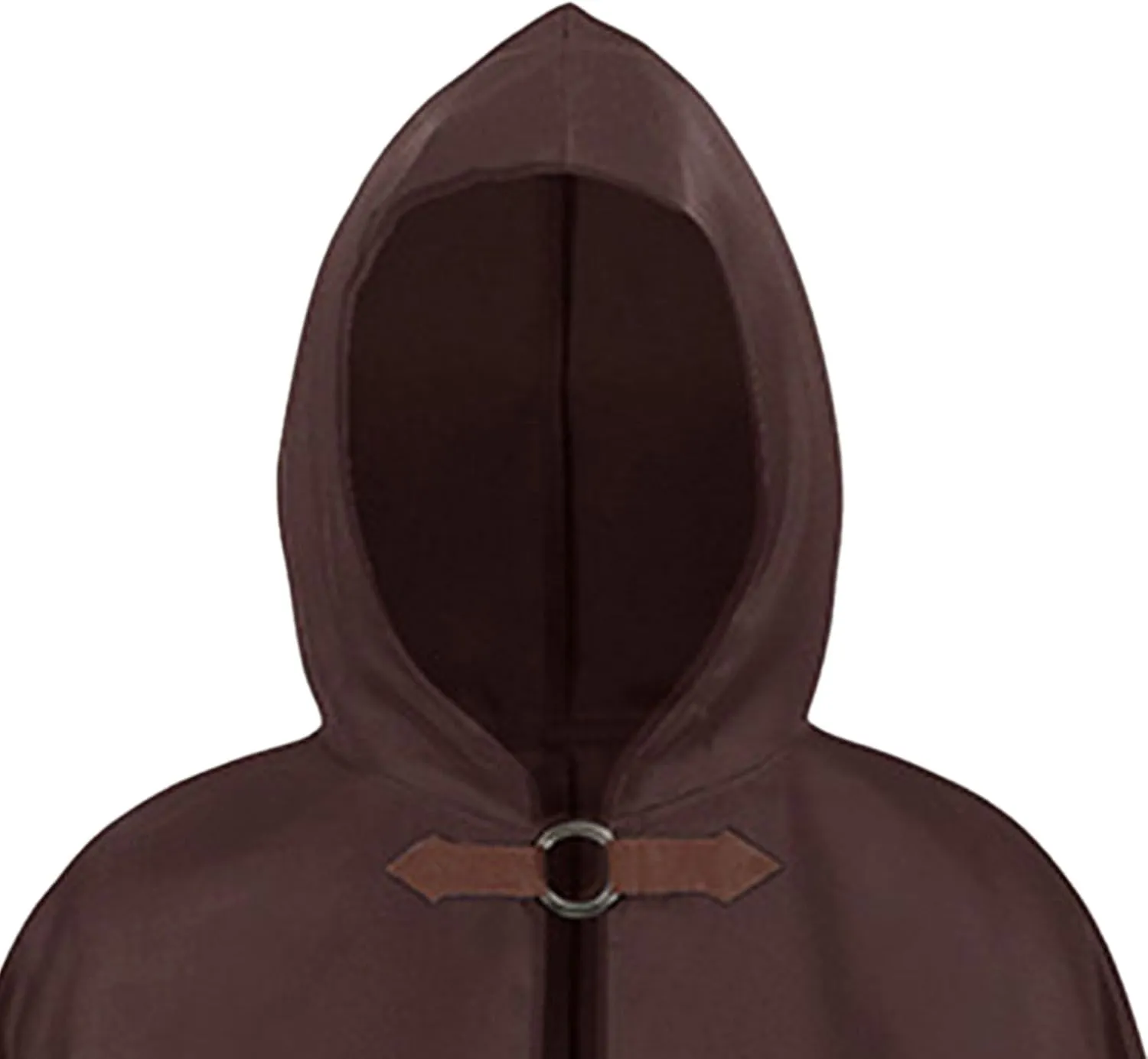 Maiyifu-GJ Men's Renaissance Hooded Cape Cloak Victorian Capelet Adult Halloween Cloak Cosplay Vintage Costume