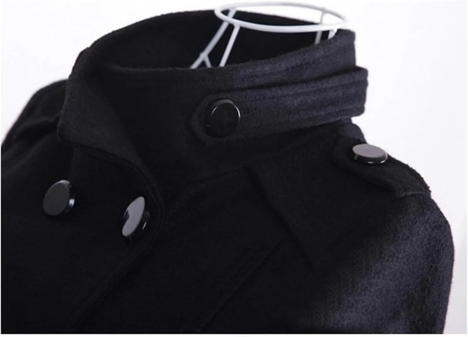 Maiyifu-GJ Women's Casual Windbreaker Overcoat Double Breasted Wool Blend Coat Classic Lapel Slim Trench Coat with Belts