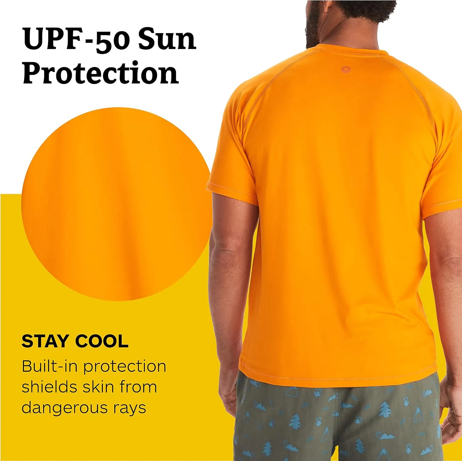MARMOT Men's Windridge Moisture-Wicking, Eco-Friendly, Breathable, UPF Short Sleeve Shirt