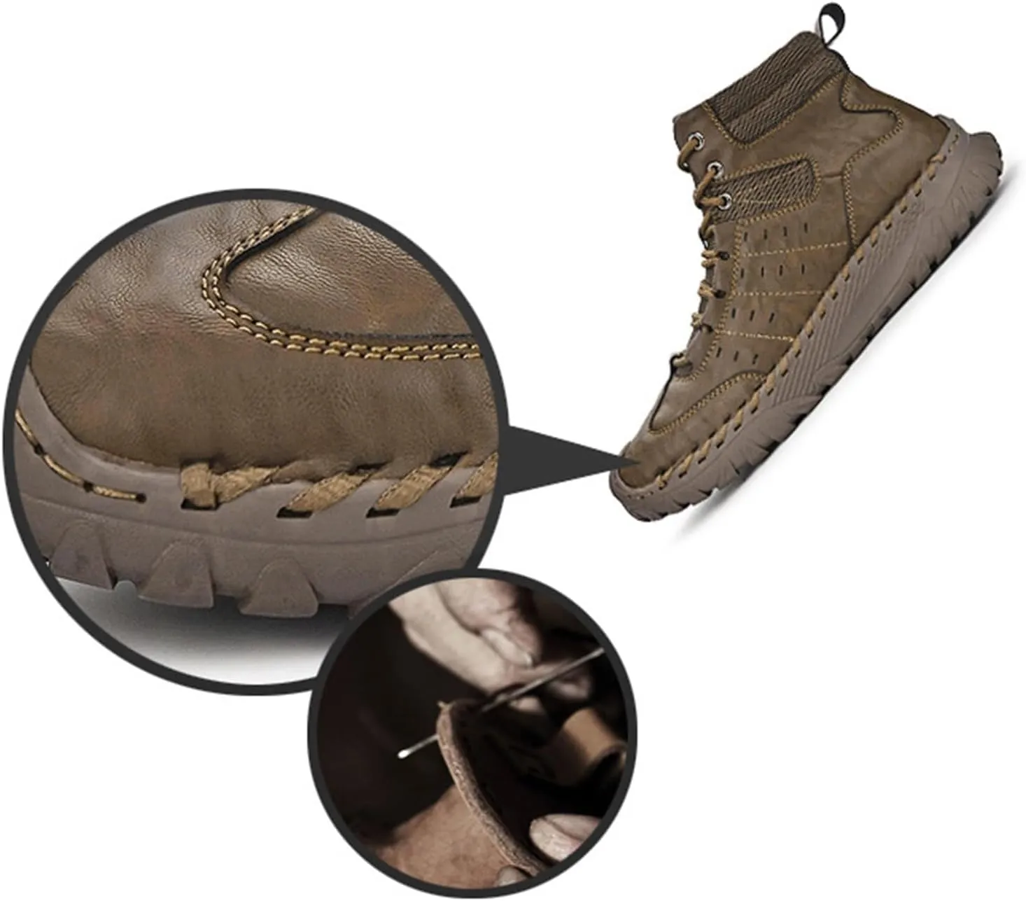 Men Work Boots Steel Toe Hiking Sneakers Warm Fur Lined Womens Safety Toe Shoes Soft Toe Work Botas Soft Toe Non Slip Rubber Sole Hike Grounded Footwear