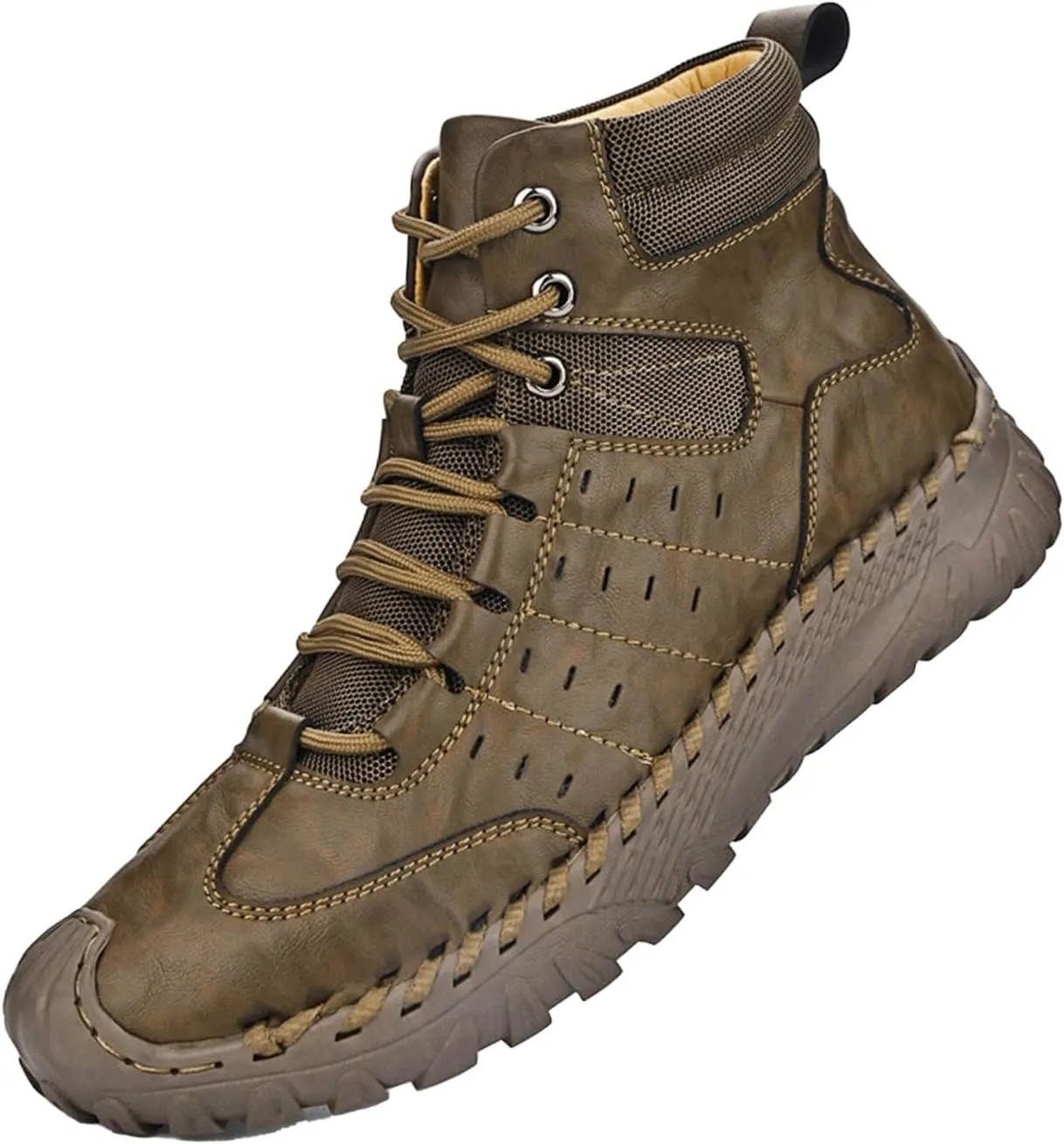 Men Work Boots Steel Toe Hiking Sneakers Warm Fur Lined Womens Safety Toe Shoes Soft Toe Work Botas Soft Toe Non Slip Rubber Sole Hike Grounded Footwear