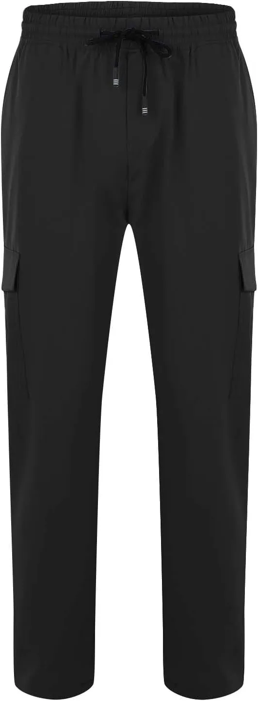 Men's 2024 Casual Pants Elastic Waist Drawstring Beach Summer Pants Lightweight Athletic Casual Sweatpants Work Pants