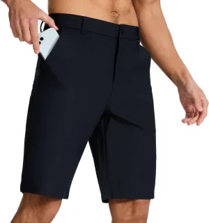 Men's Classic Fit 7/11 Inch Golf Shorts Lightweight Long Stretch Hiking Short with 4 Pockets for Casual Work
