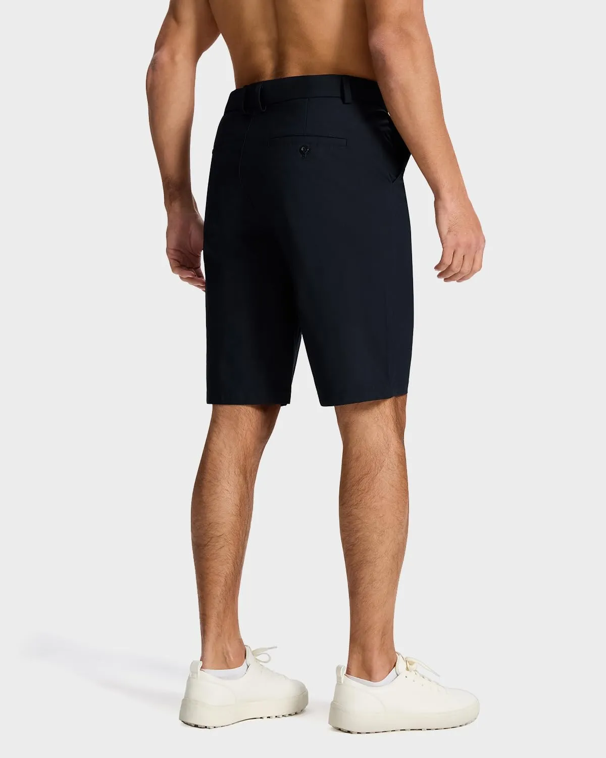 Men's Classic Fit 7/11 Inch Golf Shorts Lightweight Long Stretch Hiking Short with 4 Pockets for Casual Work
