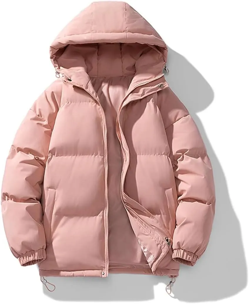 Men's Hooded Parkas Solid Warm Jacket Outdoor Casual Coats Men Cotton Padded Sports Jackets