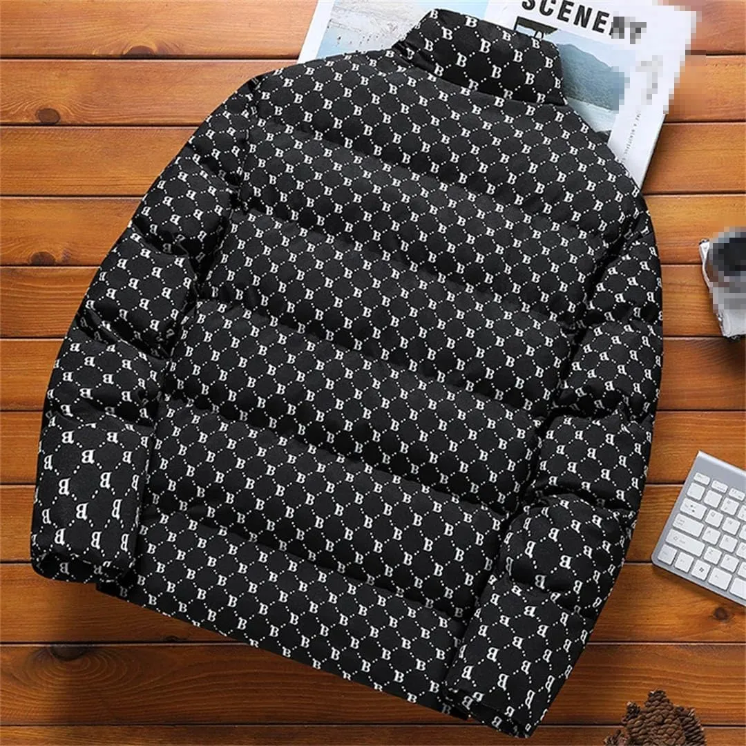 Mens Parka Collar Men's Jacket Winter Down Jacket Letter Warm Jackets Men Business Coat Baseball Coats