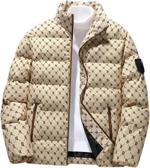 Mens Parka Collar Men's Jacket Winter Down Jacket Letter Warm Jackets Men Business Coat Baseball Coats