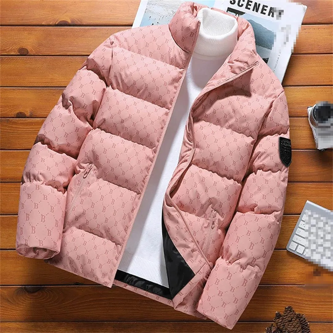 Mens Parka Collar Men's Jacket Winter Down Jacket Letter Warm Jackets Men Business Coat Baseball Coats