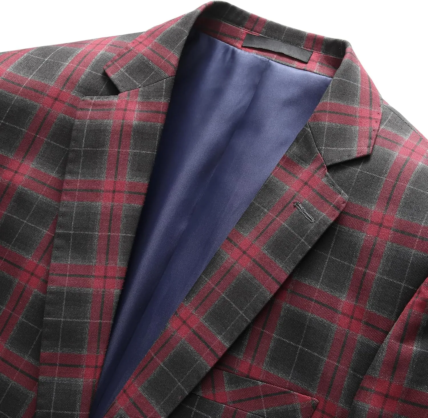 Men's Plaid Blazer Sport Coats Jackets Slim Fit Lightweight Casual Checkered Blazer for Men