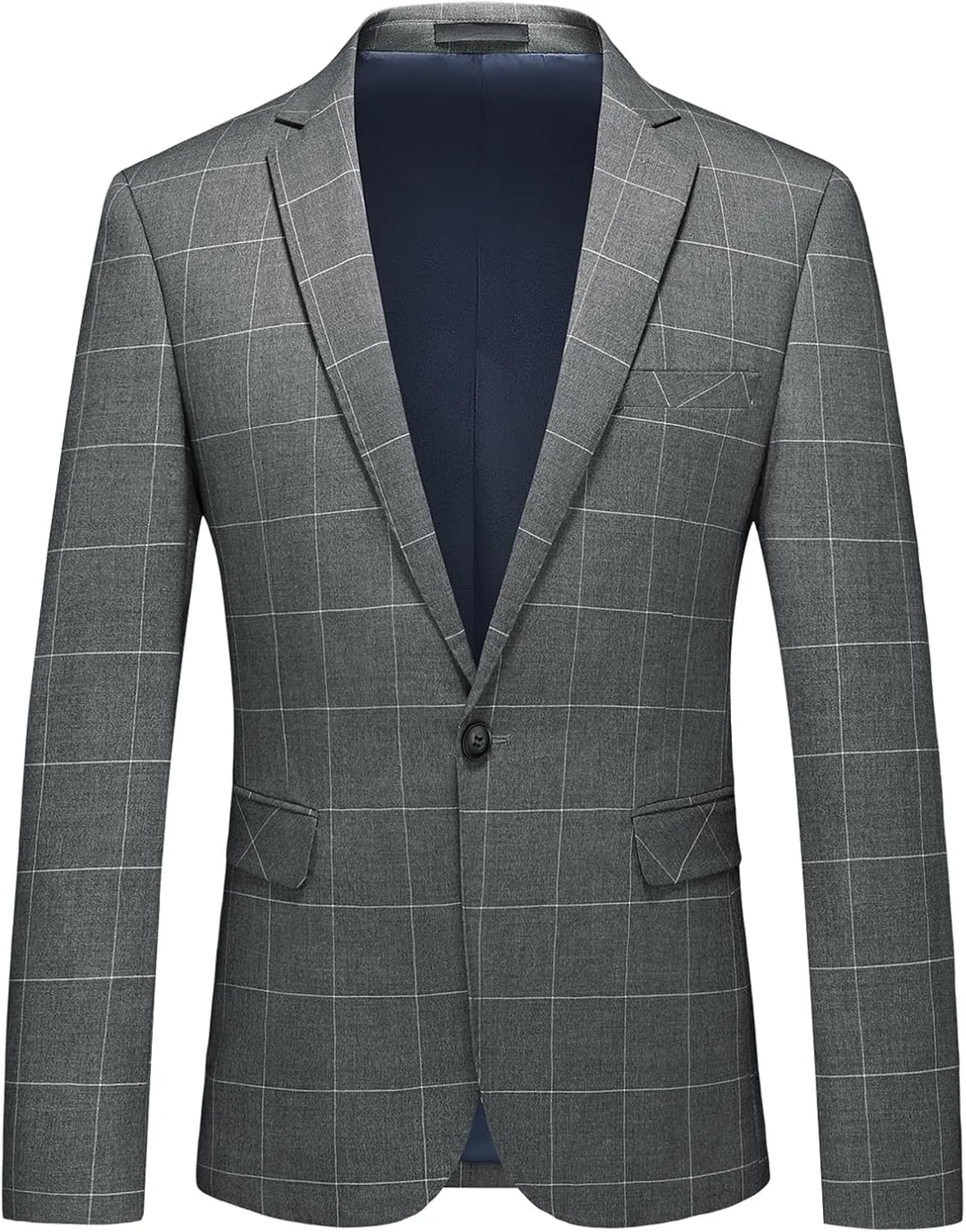 Men's Plaid Blazer Sport Coats Jackets Slim Fit Lightweight Casual Checkered Blazer for Men
