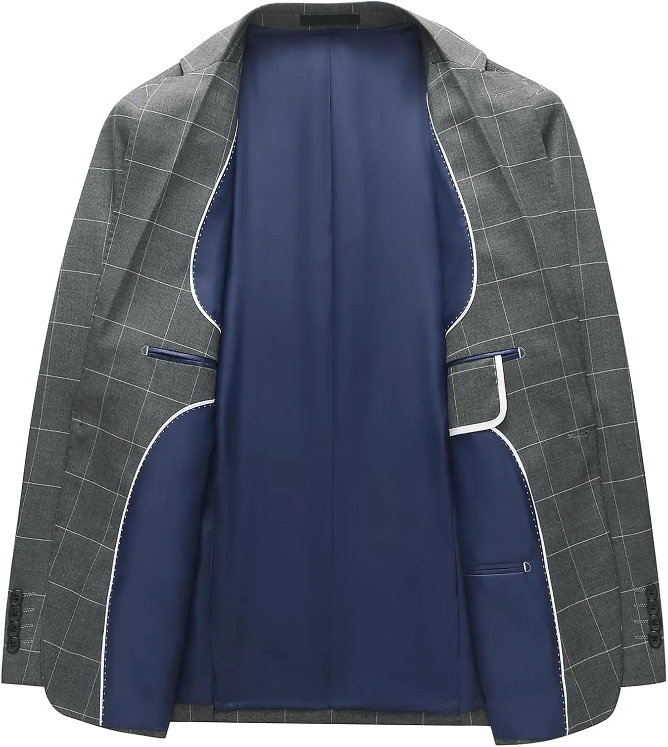 Men's Plaid Blazer Sport Coats Jackets Slim Fit Lightweight Casual Checkered Blazer for Men