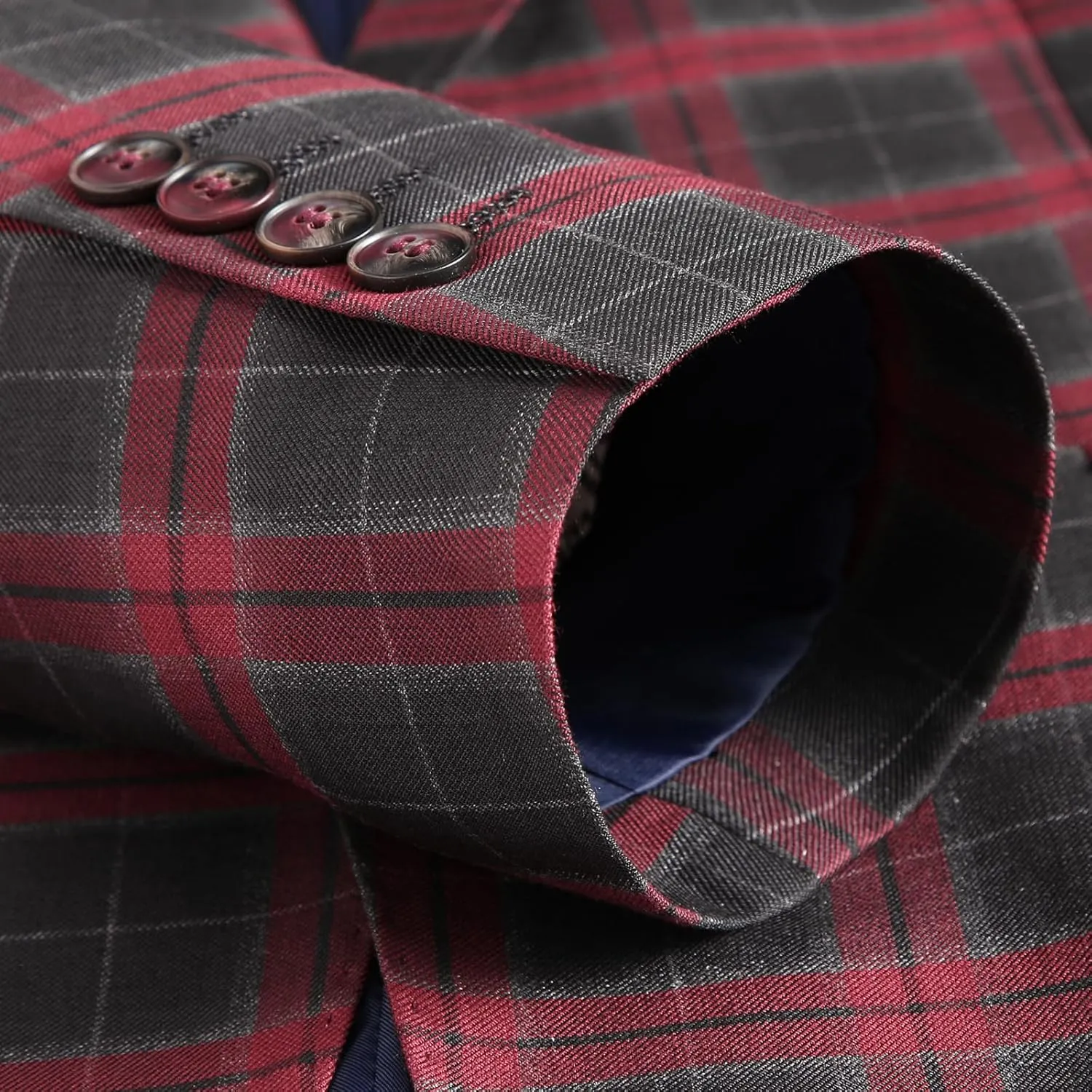 Men's Plaid Blazer Sport Coats Jackets Slim Fit Lightweight Casual Checkered Blazer for Men