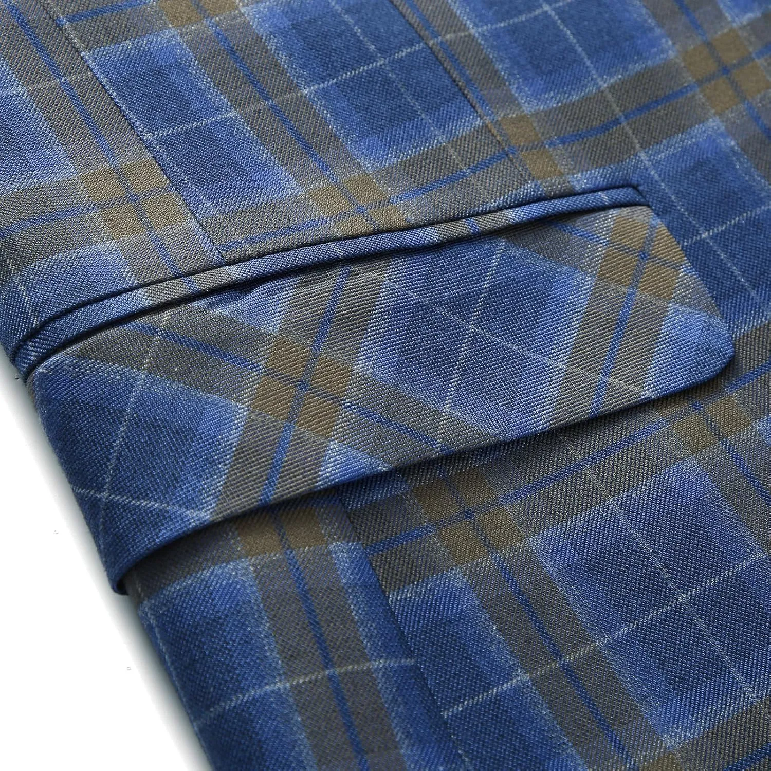 Men's Plaid Blazer Sport Coats Jackets Slim Fit Lightweight Casual Checkered Blazer for Men