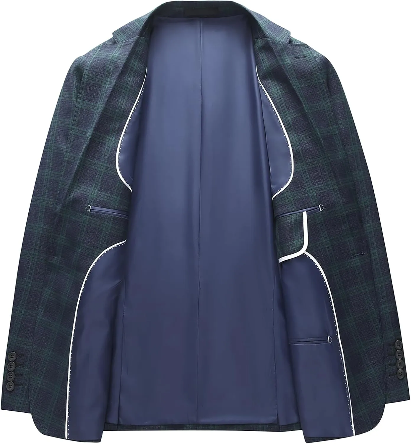 Men's Plaid Blazer Sport Coats Jackets Slim Fit Lightweight Casual Checkered Blazer for Men