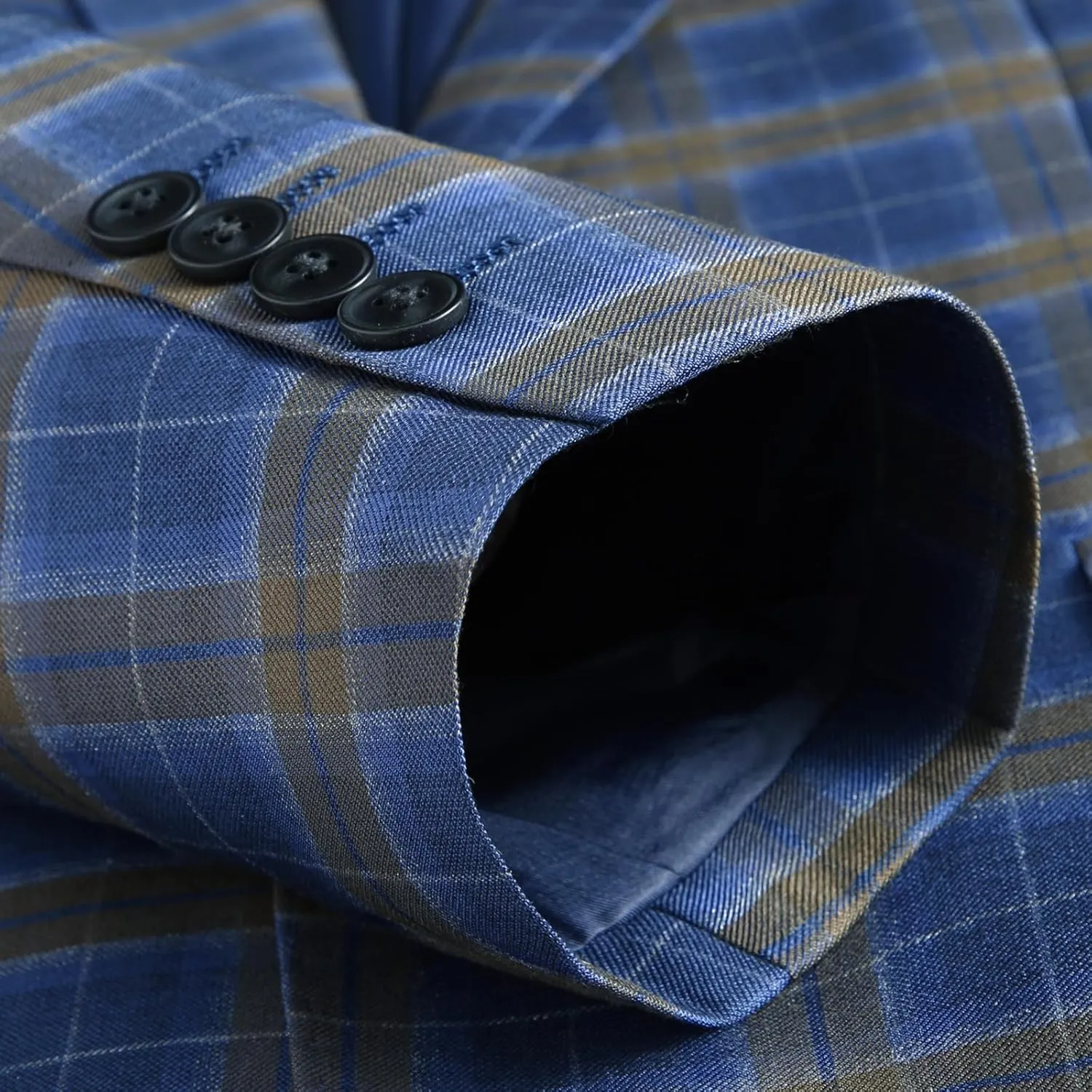 Men's Plaid Blazer Sport Coats Jackets Slim Fit Lightweight Casual Checkered Blazer for Men