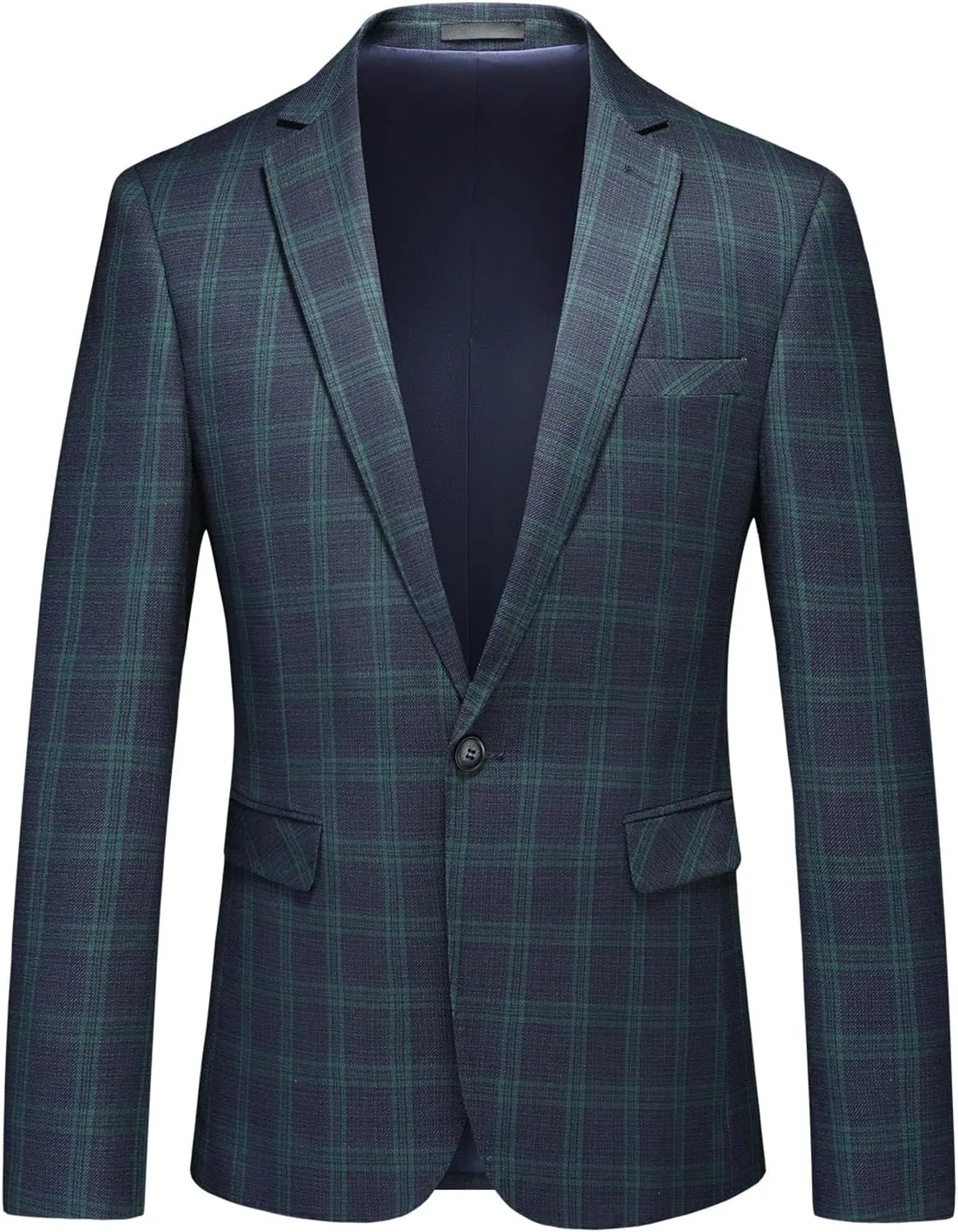 Men's Plaid Blazer Sport Coats Jackets Slim Fit Lightweight Casual Checkered Blazer for Men