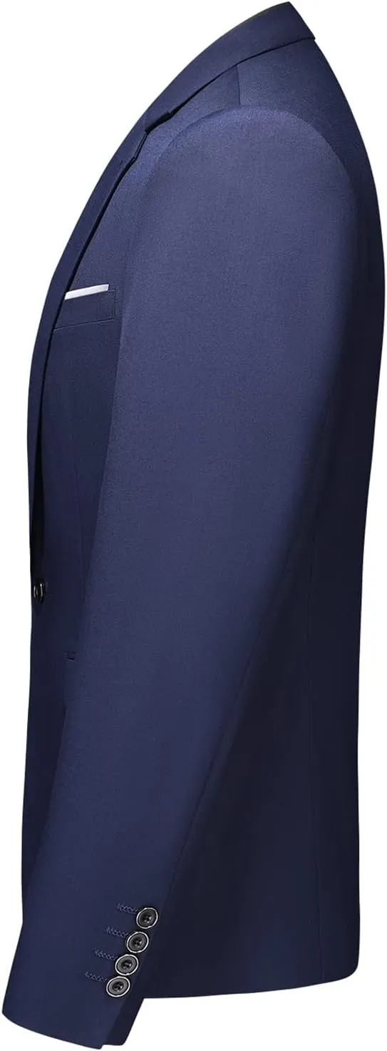 Men's Suit Blazer Jacket Slim Fit Casual One Button Lightweight Sport Coats Formal Dress Daily Business Suit Jacket