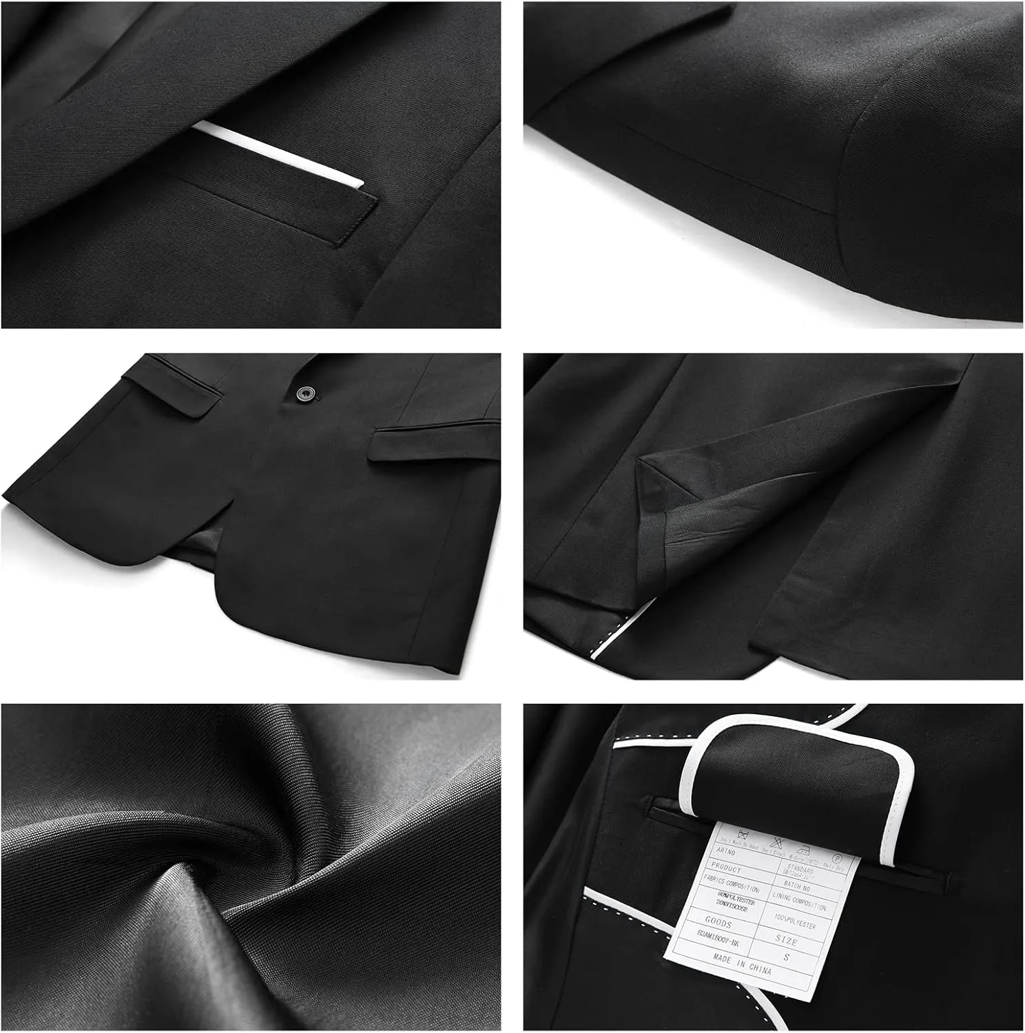 Men's Suit Blazer Jacket Slim Fit Casual One Button Lightweight Sport Coats Formal Dress Daily Business Suit Jacket