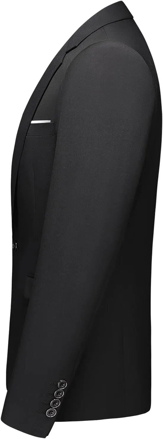 Men's Suit Blazer Jacket Slim Fit Casual One Button Lightweight Sport Coats Formal Dress Daily Business Suit Jacket