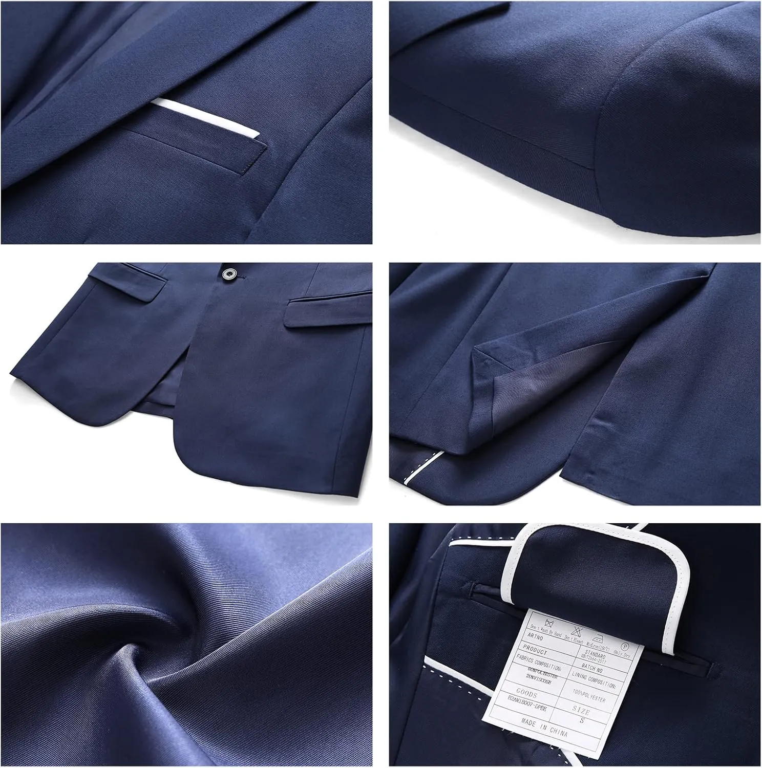 Men's Suit Blazer Jacket Slim Fit Casual One Button Lightweight Sport Coats Formal Dress Daily Business Suit Jacket