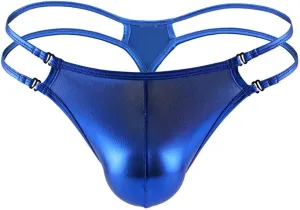 Men's Tank Tops Undershirts Men's Fashion Leather Underwear Triangle Briefs Sexy Underwear Panties for Men