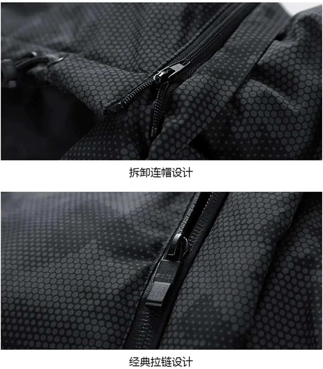 Men's Winter Jacket Large Thickening Outdoor Travel Warm Coat Men's Camo1 Cotton-Padded Jacket With Hood