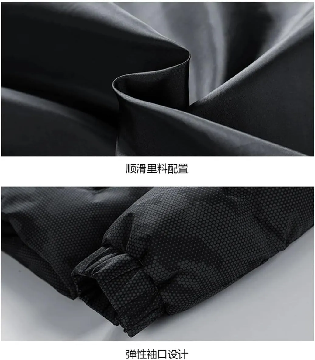 Men's Winter Jacket Large Thickening Outdoor Travel Warm Coat Men's Camo1 Cotton-Padded Jacket With Hood