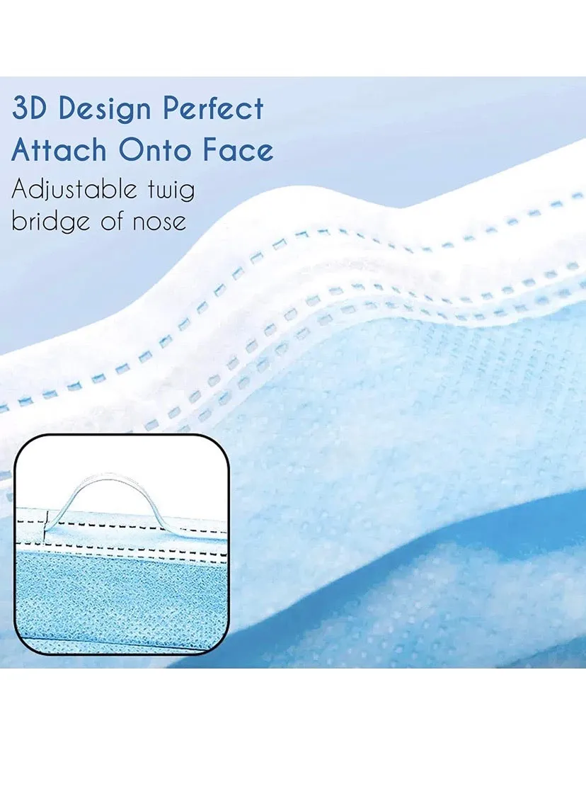 MSK03 Blue 3 Layers Protection Face Mask (50PCS /1PACK)