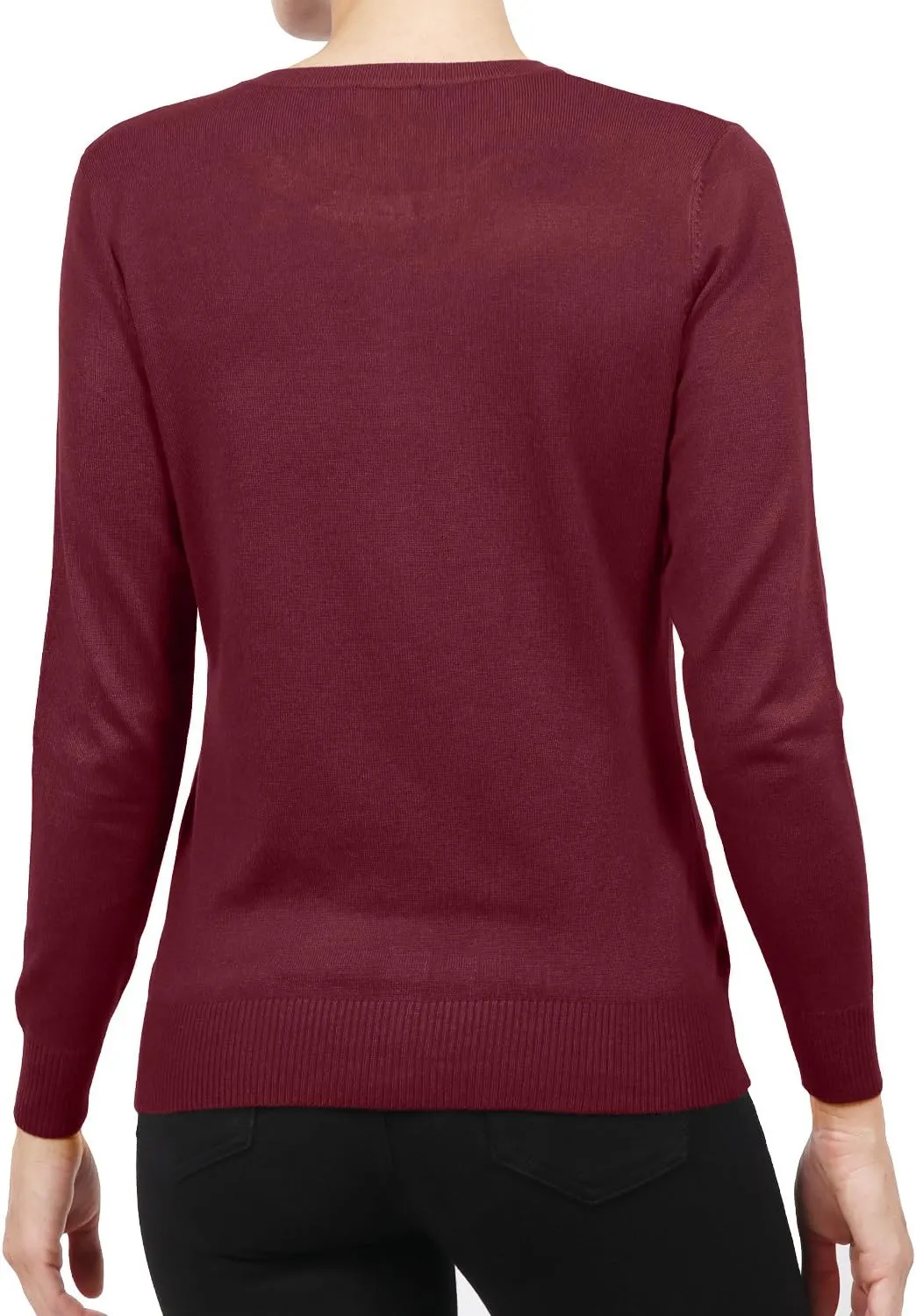 NE PEOPLE Women's Knit Cardigan  Long Sleeve Basic Button Down Crewneck Casual Stretch Sweater Knitted Ribbed Hem