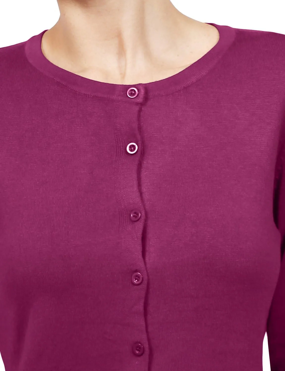 NE PEOPLE Women's Knit Cardigan  Long Sleeve Basic Button Down Crewneck Casual Stretch Sweater Knitted Ribbed Hem