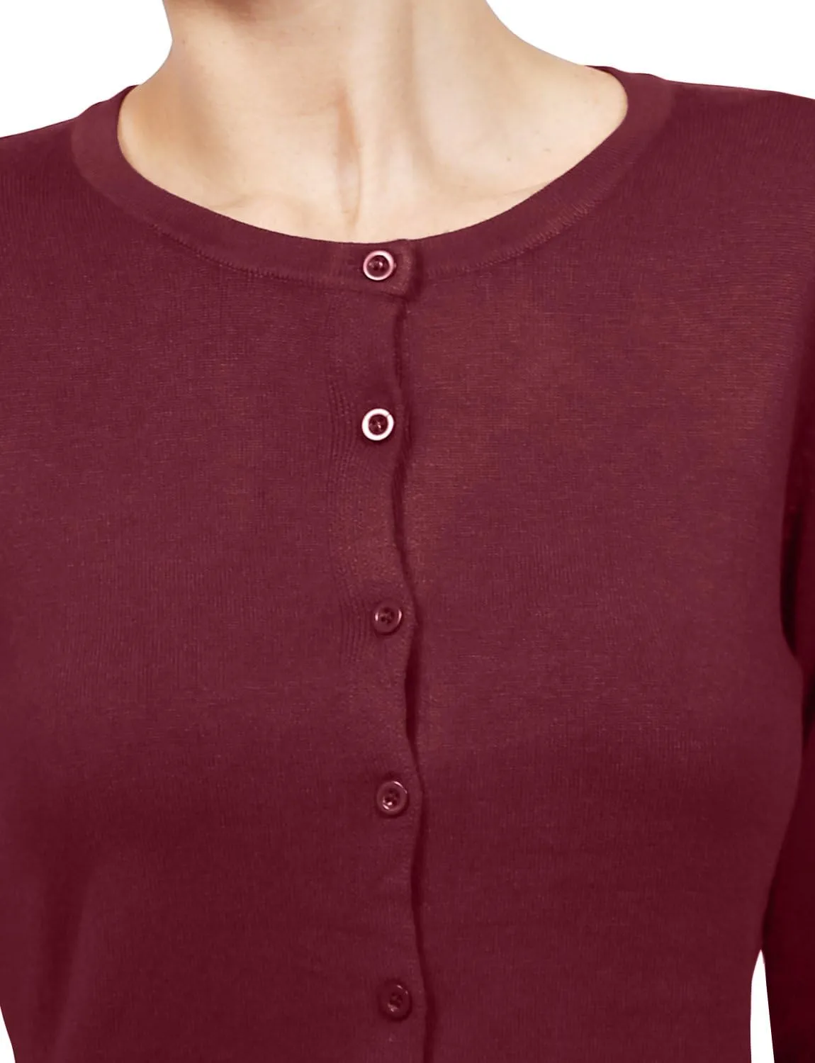 NE PEOPLE Women's Knit Cardigan  Long Sleeve Basic Button Down Crewneck Casual Stretch Sweater Knitted Ribbed Hem