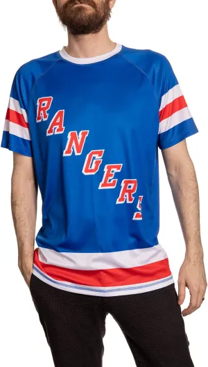 NHL Mens Performance Quick Dry Moisture Wicking Rash Guard Short Sleeve Shirt