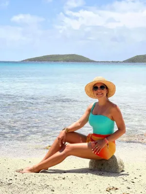 One shoulder swimsuit