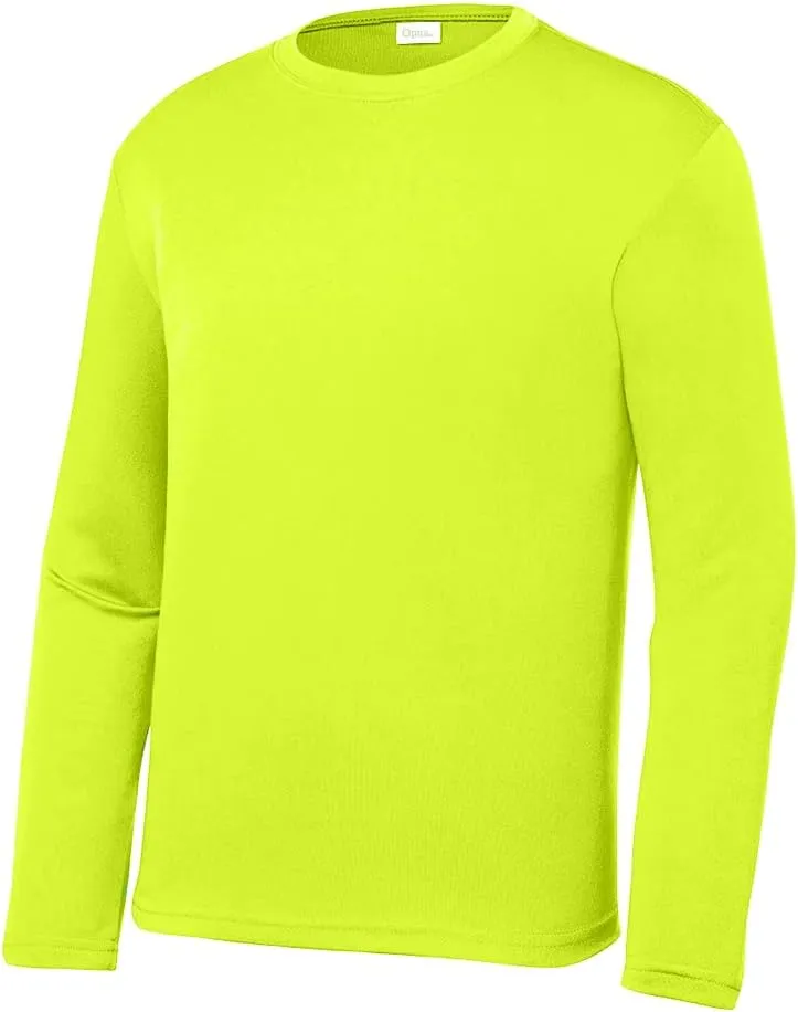 Opna Youth Athletic Performance Long Sleeve Shirts for Boys or Girls UV Protection Moisture Wicking Rash Guard
