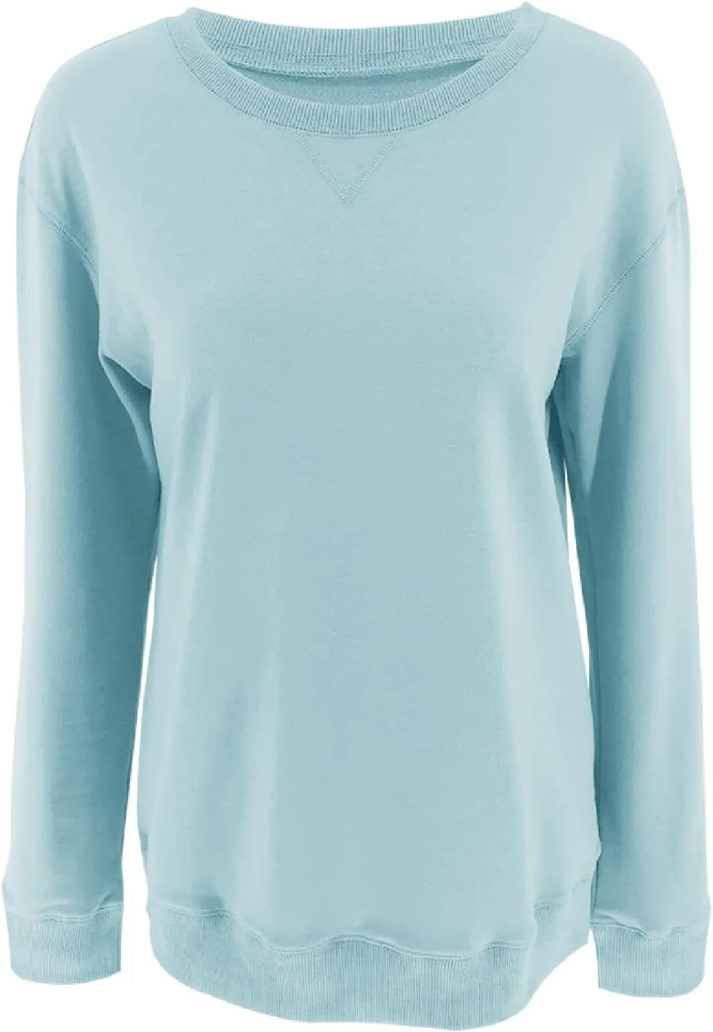 Orchidays Womens Casual Crewneck Sweatshirts Long Sleeve Cute Tunic Tops Loose Fitting Pullovers