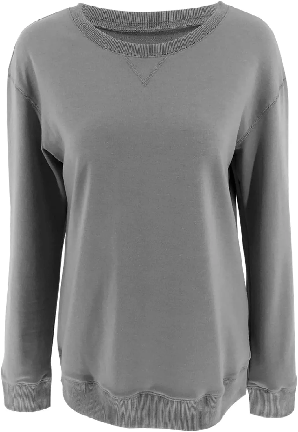Orchidays Womens Casual Crewneck Sweatshirts Long Sleeve Cute Tunic Tops Loose Fitting Pullovers
