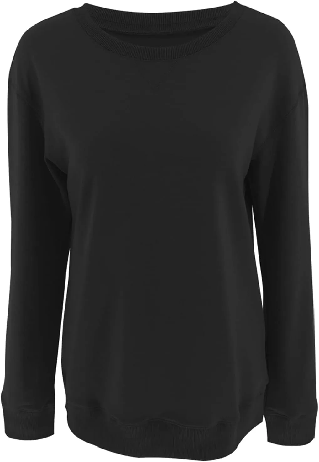 Orchidays Womens Casual Crewneck Sweatshirts Long Sleeve Cute Tunic Tops Loose Fitting Pullovers