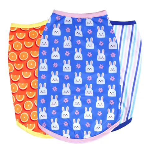 Pets Way Printed Happy Summer Vest Combo for Dogs and Cats