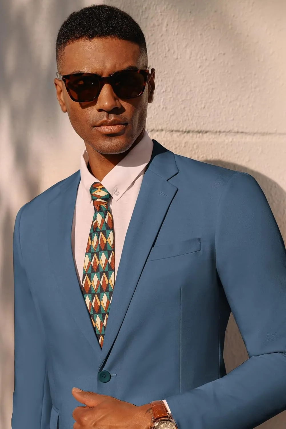 PJ PAUL JONES Men's Lightweight Sport Coat Casual One Button Blazer Breathable Sportcoat